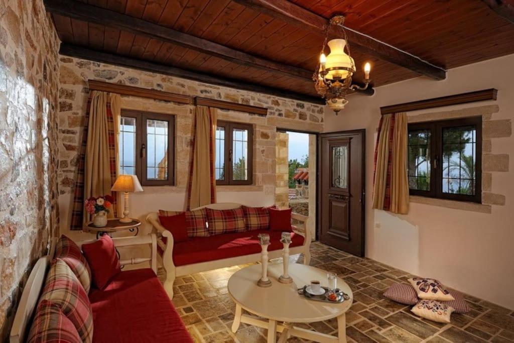 Villa Stone House With Sea View Achlia Exterior foto